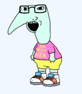 glasses hillary_clinton open_mouth smiling_friends smormu variant:soyak // 1050x1204 // 13.8KB