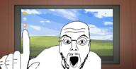brave_browser computer drawn_background folder glasses meta:tagme ongezellig open_mouth pointing pointing_up recycling_bin_(windows) soyjak stubble variant:pointjak windows // 781x400 // 172.2KB
