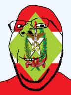 brazil eagle flag flag:santa_catarina glasses looking_at_you portuguese_text santa_catarina soyjak star_(symbol) stubble subvariant:wholesome_soyjak teeth text transparent_background variant:gapejak wheat // 600x800 // 155.2KB