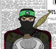 raid balaclava bucket_hat camouflage dominos_pizza ear gone_fishinq headband muttoid nate negated newspaper nothing_is_beyond_our_reach palestine palestinian red_eyes seal sexo sharty sissy soyjak_party subvariant:mexiwhore subvariant:muscular_chud total_tranny_death variant:chudjak variant:impish_soyak_ears variant:meximutt yellow_hair // 1208x1059 // 1.1MB