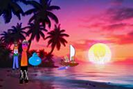 animated beach boat coco_(ongezellig) coswork16_(namefag) dead_website discord glasses india jewish_nose kike maya_(ongezellig) meta:ai_generated meta:tagme mymy_(ongezellig) ongezellig pajeet palm_tree song soyzellig_party studio_massa sunglasses sunset surfing tranny troon variant:bernd variant:cobson variant:feraljak variant:maxjak variant:meximutt xitter zarty zelty zeltycuck zoomer zoomer_hair zoot // 720x480, 111.4s // 3.5MB