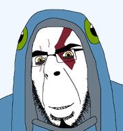 cod_of_war costume fish glasses god_of_war kratos scar skin smile stubble subvariant:modern_cobson tattoo variant:cobson yellow_eyes // 985x1050 // 46.6KB