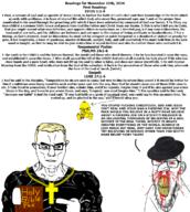 2024 3soyjaks angry arm arms_folded aryan atheism award black_shirt blond blood bloodshot_eyes blue_eyes christianity closed_mouth clothes crete cross ear fedora foot full_body glasses god hair hand holding_object holy_bible jacob jesus jewish_nose jews judaism leg luke_(bible) luke_17:1 luke_17:2 luke_17:3 luke_17:4 luke_17:5 luke_17:6 magic manager mustard mustard_(user) november november_11 pointing psalm_(bible) psalm_24:1 psalm_24:2 psalm_24:3 psalm_24:4 psalm_24:5 psalm_24:6 religion river science smile soyjak st_paul subvariant:chudjak_front subvariant:feralrage subvariant:muscular_chud text titus_(bible) titus_(bible_character) titus_1:1 titus_1:2 titus_1:3 titus_1:4 titus_1:5 titus_1:6 titus_1:7 titus_1:8 titus_1:9 variant:chudjak variant:feraljak wordswordswords yellow yellow_hair yellow_skin yellow_teeth // 1053x1174 // 409.7KB