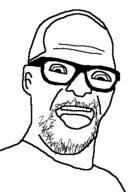 ear glasses hair oddkast_podcast open_mouth soyjak stubble variant:unknown // 274x410 // 8.6KB
