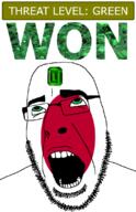 ahegao country emerald flag flag:japan gem glasses green green_eyes hair japan looking_up open_mouth schlog_color_event soyjak soyjak_blog stubble teeth text threat_level_green variant:cobson won // 721x1115 // 147.6KB