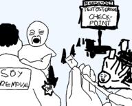 baby crying david_dees needle open_mouth soyjak star_of_david syringe testosterone text vaccine variant:unknown // 640x512 // 16.6KB