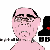 asian bbc black_skin bloodshot_eyes crying glasses gore gun open_mouth pink_skin soyjak suicide text tongue variant:alicia variant:chudjak white_skin white_supremacist yellow_teeth // 584x418 // 5.6MB