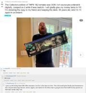 beard glasses hand holding_object irl mustache open_mouth playstation reddit soyjak text tony_hawks_pro_skater u_polskipunisher variant:thps_soyjak white_skin // 813x870 // 528.9KB