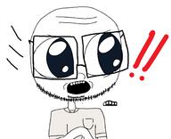 clothes exclamation_mark glasses mymy_(ongezellig) ongezellig open_mouth soiboi stubble variant:unknown // 1574x1280 // 208.7KB