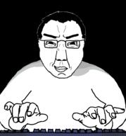 computer smile smirk subvariant:chudjak_front typing variant:chudjak // 1906x2048 // 517.5KB