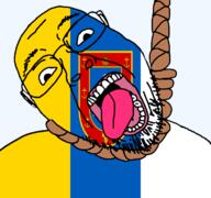 anchor country flag flag:odesa_oblast glasses hair hanging oblast odesa_oblast open_mouth plant rope soyjak stubble suicide teeth tongue transparent transparent_background ukraine variant:bernd wheat yellow_teeth // 768x719 // 54.7KB