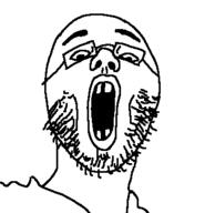buck_teeth clothes glasses joel_(user) open_mouth stubble variant:joak // 346x360 // 7.0KB