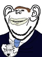 Tony_abbott clothes ear hair liberal necktie onion soyjak suit variant:impish_soyak_ears // 602x812 // 131.0KB