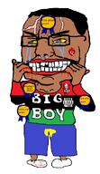 air_jordans award blm_logo brown_skin kfc piss posted_it_again_award subvariant:bi subvariant:big-boy variant:chudjak yellow_eyes // 560x968 // 59.7KB