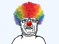 clown glasses head open_mouth teeth variant:sidjak // 1000x738 // 402.2KB