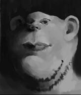 art classical_art_parody closed_mouth ear looking_at_you painting stubble variant:impish_soyak_ears // 1080x1267 // 87.0KB