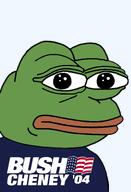 2004 amphibian blue_shirt bush_cheney frog nas:pepe pepe_the_frog // 1344x1973 // 174.7KB 2004 amphibian blue_shirt bush_cheney frog nas:pepe pepe_the_frog // 1344x1973 // 174.7KB