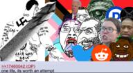 4chan berserk democrat feminist george_floyd glasses happy_merchant illuminati jews joe_biden lgbt negro pride_flag progress_pride_flag reddit satanism sjw stubble swastika tongue tranny twitter tyrone variant:chudjak variant:feraljak zoomer // 1079x596 // 709.9KB