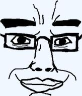 face glasses happy transparent_background variant:chudjak // 275x324 // 7.1KB