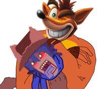 ack bloodshot_eyes choking crash_bandicoot muscular_male oneshot oneshot_pedo_nigger oneshot_trannies_lost subvariant:chudjak_front subvariant:pol_face the_weak_should_fear_the_strong variant:bernd variant:chudjak video_game // 1996x1844 // 1.6MB
