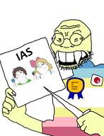 4soyjaks asian award bow child clothes dress fact flag flag:japan flag:minor_attracted_person full_body glasses gooned_to_soytan_again_award hair half_open_mouth holding_object ias jap knife lollipop long_nails map_(pedophile) medal open_mouth pedophile pointing sign soyjak stubble subvariant:shoyta subvariant:soylita teeth text tshirt variant:bernd variant:gapejak variant:soykio_kid white_background yellow_skin // 918x1200 // 329.4KB