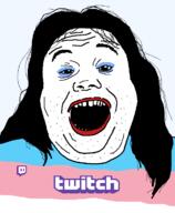 hair logo makeup open_mouth soyjak stubble tranny twitch variant:alicia // 592x720 // 20.3KB