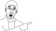 coat glasses looking_at_you pointing soyjak stubble thumbnail variant:spanishjak // 853x480 // 12.4KB