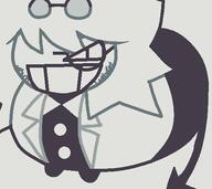 edward_(fundamental_paper_education) eye fpe fundamental_paper_education glasses goggles hair smile stubble tail teeth variant:edwardjak white_background // 514x458 // 6.6KB