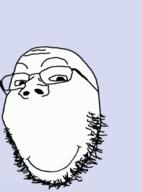 animated glasses good_boy poyopoyo smile soyjak stubble variant:gapejak // 296x400 // 451.6KB