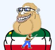 beard blue_eyes canada cleft_chin clothes ear flag:patriote_le_vieux_de_37 lips nipple open_mouth quebec smile stubble subvariant:canaryan subvariant:canuckmutt subvariant:impish_amerimutt teeth tshirt variant:impish_soyak_ears variant:pajeetjak yellow_hair // 1282x1162 // 579.8KB