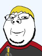 award badge glasses hair happy nate red_shirt smile subvariant:wholesome_soyjak subvariant:wholyjak variant:gapejak white_skin yellow_hair // 600x800 // 41.6KB