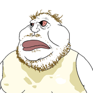 beard big_lips bloodshot_eyes brown_hair clothes coomer distorted fat gooner gooning hair one_eye_bigger_than_the_other red_eyes series:coomers_&_gooners sperm stinky subnas:coomer sweating variant:meximutt // 1321x1321 // 176.1KB