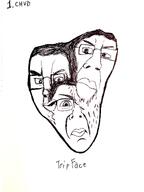 art black_and_white body_horror chud drawfag drawing fused glasses hair ink lips meta:soytober meta:soytober2025 subvariant:chudson subvariant:suspicious_chudjak variant:chudjak // 3000x4000 // 3.2MB