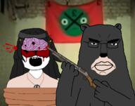 2soyjaks DHMIS anti_soytan bear blood don't_hug_me_i'm_scared gun meta:tagme shot_in_the_head soyjak total_sloptran_death variant:chudjak variant:soytan // 1533x1206 // 457.7KB