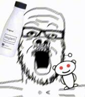 alien animated antenna bottle earthquake glasses logo mustache open_mouth plastic_bottle red_eyes reddit reddit_moment shaking soy soyjak soylent soylent_(original) soylent_bottle stubble variant:a24_slowburn_soyjak // 345x395 // 3.9MB
