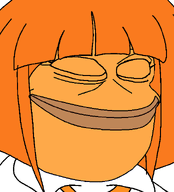amphibian closed_eyes closed_mouth clothes frog hair mymy_(ongezellig) nas:pepe ongezellig orange_hair pepe pepe_the_frog smile white_background // 537x594 // 43.4KB