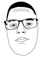 chud eyelashes eyes glasses hair pedophile serbia soyjak stare the_serbian variant:unknown // 469x626 // 46.9KB