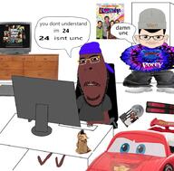 african_american alcohol bandana beanie beard cap cars clothes computer glasses grand_theft_auto hat icarly keyboard lightning_mcqueen nigger poppy_playtime sneakers variant:brandon variant:cobson you_don't_understand // 900x888 // 726.6KB