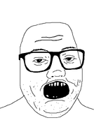 bald eyebrows fat glasses open_mouth teeth variant:unknown wrinkles // 825x1178 // 8.9KB