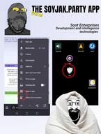 soy 3soyjaks advertisement app beard blanket comfy ear firefox glasses grey_skin mustache open_mouth phone screenshot smile soot soot_colors soy_(soyjak_party) soyjak_party stubble subvariant:science_lover subvariant:wholesome_soyjak text variant:gapejak variant:impish_soyak_ears variant:markiplier_soyjak // 1183x1568 // 146.7KB