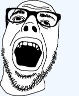 gape glasses soyjak stubble template variant:dubbbzjak // 299x360 // 9.5KB