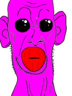 big_eyes big_lips black_eyes glistening lips pink_skin pooner stubble subvariant:danny2 tranny variant:danny // 600x800 // 61.3KB