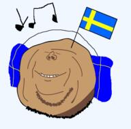 battle_for_dream_island bfdi happy headphones inanimate_jaks meatball music music_note sweden sweden_flag swesish_meatball // 503x496 // 134.7KB