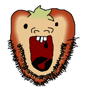 beard black_eyes food hair nose open_mouth pepper teeth tongue uvula variant:Pepperjak variant:unknown vegetable white_teeth // 268x283 // 18.3KB