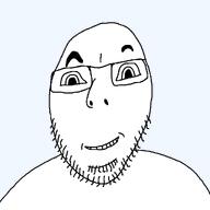 beard glasses happy rantsona stubble variant:cobson yakubZONGS // 1000x1000 // 19.2KB