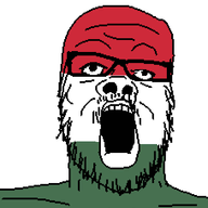country flag flag:hungary glasses hungary open_mouth soyjak stubble variant:a24_slowburn_soyjak // 454x553 // 7.3KB