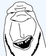 big_nose forehead_lines long_face open_mouth retard stubble teeth traced ugly variant:unknown // 654x800 // 42.5KB