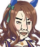 bow brown_hair ear female horse king_halo uma_musume variant:chudjak // 773x900 // 516.0KB