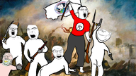 background french_revolution guns multiple_soyjaks painting soyjak_party subvariant:babyjak subvariant:chudjak_gaping_mouth subvariant:wholesome_soyjak sword variant:a24_slowburn_soyjak variant:chudjak variant:cobson variant:feraljak variant:gapejak variant:impish_soyak_ears // 800x450 // 428.5KB