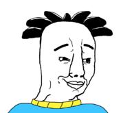 big_nate cartoon closed_mouth clothes hair smile smug soyjak variant:chudjak // 1096x942 // 21.1KB